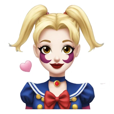 Sailor moon harley quinn  sticker
