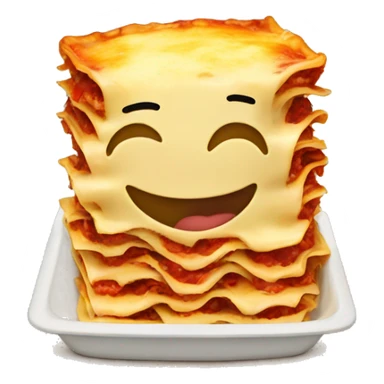 Lasagna smiling sticker