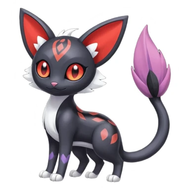 Meloetta-Purrloin-Nargacuga-Pokémon-Fakémon-fusion-hybrid-creature sticker