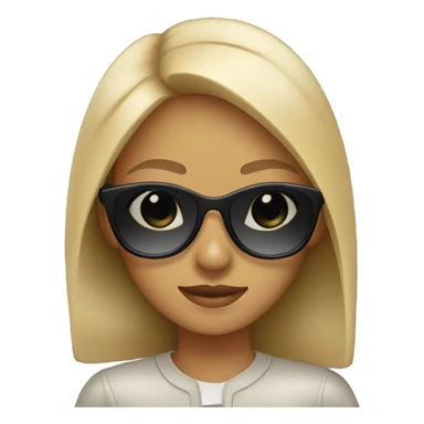 girl with sunglasses  sticker