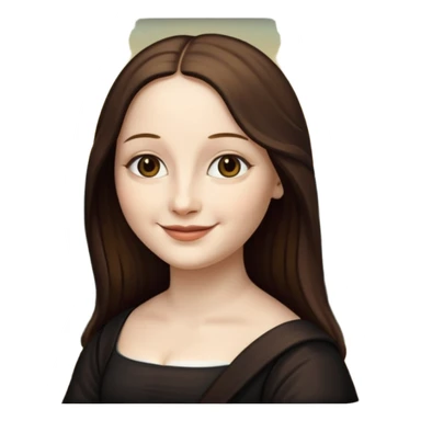 mona lisa picture sticker