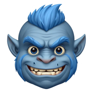 Troll blue sticker