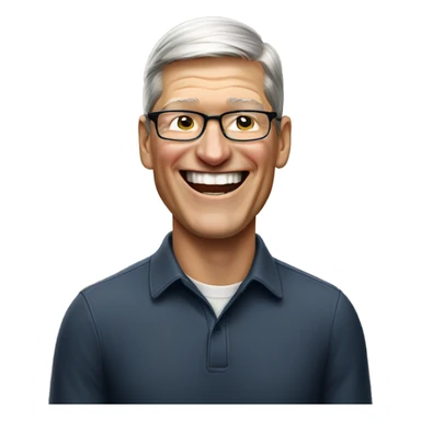 tim cook laughing sticker