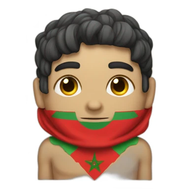 Un creeper avec un maillot du maroc sticker