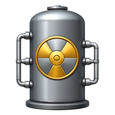 create a very realistic nuclear reactor sticker