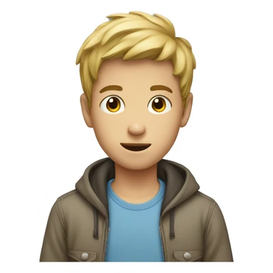 boys indoors in casual wear sticker