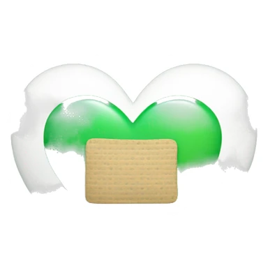 green heart with bandaid sticker