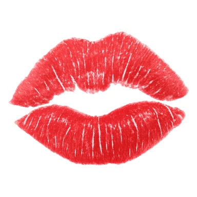 lipstick mark, remove background sticker