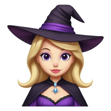 Daisy Duck as a glamorous witch  sticker