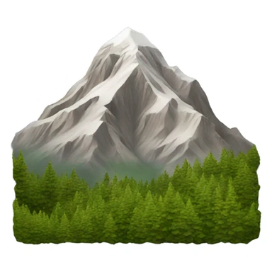 a photo frame of a mountain  sticker