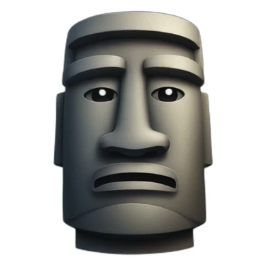 moai statue sticker