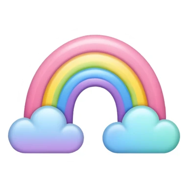 Girly Pastel rainbow sticker