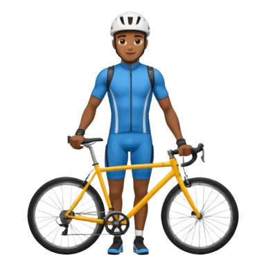 Urban Bike Courier black man  sticker