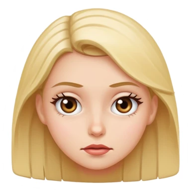 girl rolling her eyes sticker