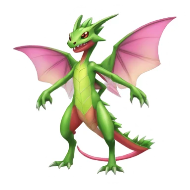 Full body sharp edgy shiny punk colorful Fairy-Flygon-Scyther-grovyle sticker