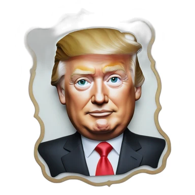 Vladimir Poutine plaque Donald Trump sticker