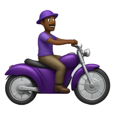 Man riding eggplant  sticker