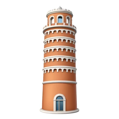 Leaning tower sticker