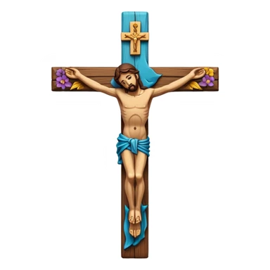 crucifix sticker