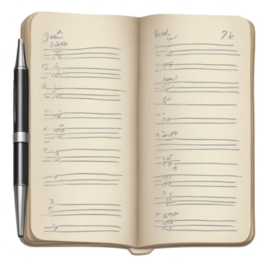 diary with writing 3 or 4 times sticker