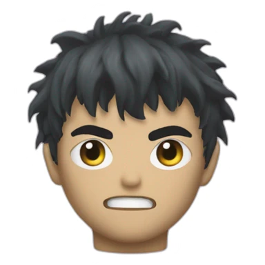 Guts from berserk one eye closed sticker