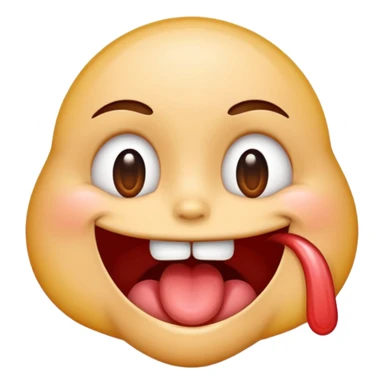 emoji biting its lip and drooling drooling saliva  sticker