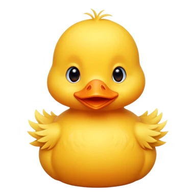 cute baby yellow duck  sticker