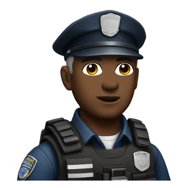 Swat officer iOS  sticker