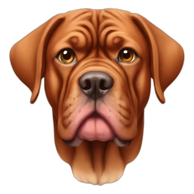 french mastiff dog sticker