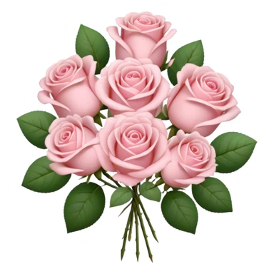 Pale pink bouquet sticker