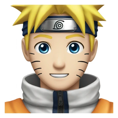 Naruto Uzumaki with blue eyes sticker