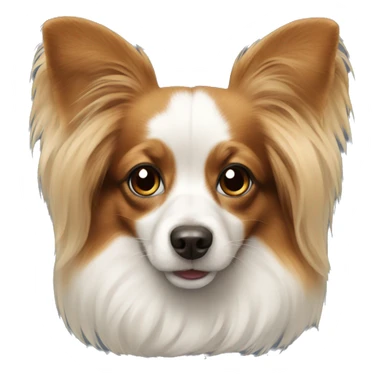 papillon dog  sticker
