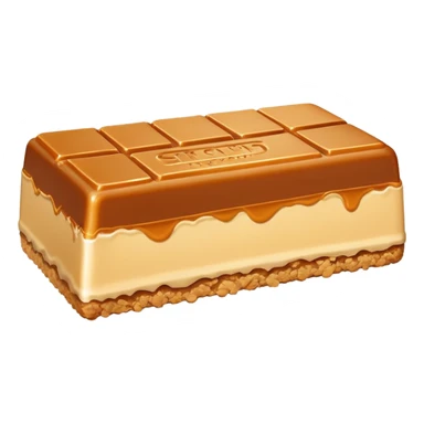 Long thin Salted caramel butter crunch bar sticker