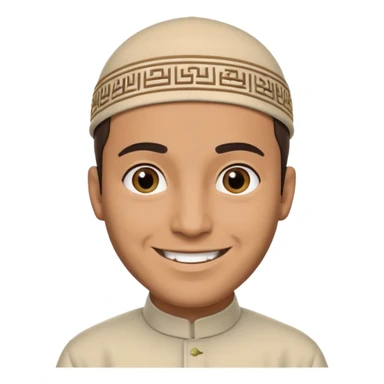 a muslim man sticker