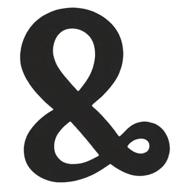 ampersand sticker