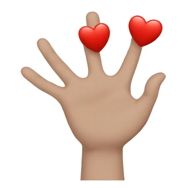 Hands wrapped around a red heart 2d sticker