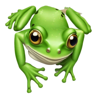 looking at a tree frog from above sticker