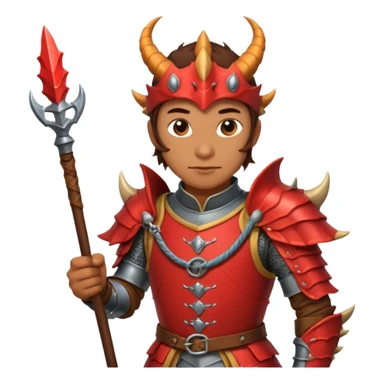 a dragon tamer in medieval time sticker