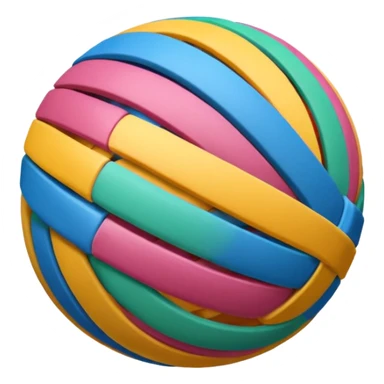 A Rubber Band Ball. sticker