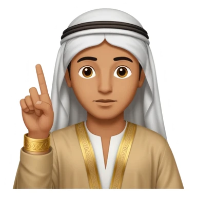 mano sacando sacando el dedo de en medio manera arabe  sticker