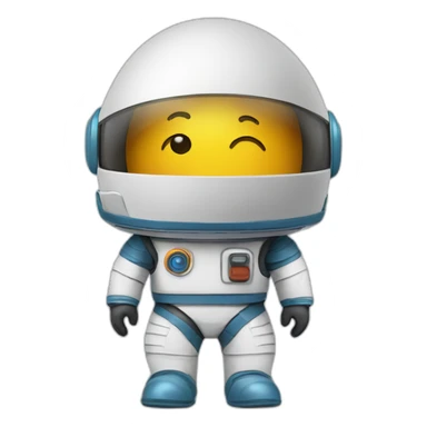 Egg space man with Helmet sticker
