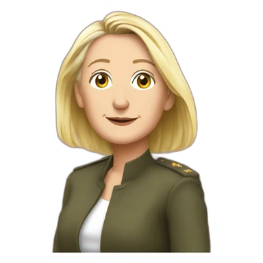 France Marine Lepen political sticker