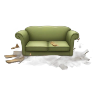 Smashed Furniture sticker