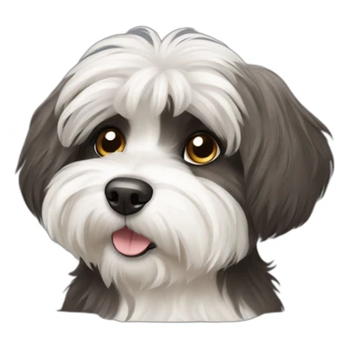Dog havanese full height sticker