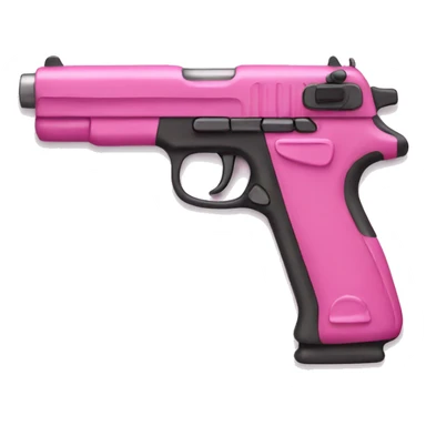 Pink gun sticker