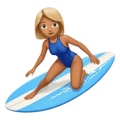 girl is surfing sticker