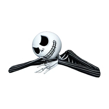 Jack skellington laying in bed sticker