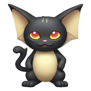 Type-Dark-type-Psychic-type-Fakémon-Bat-Cat full body sticker