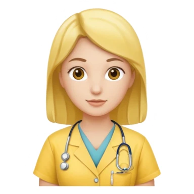 Nurse wearing yellow sticker