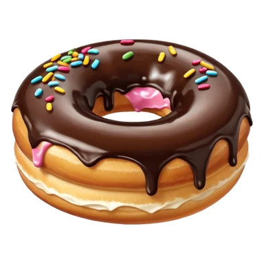 donuts chocolate topping sticker